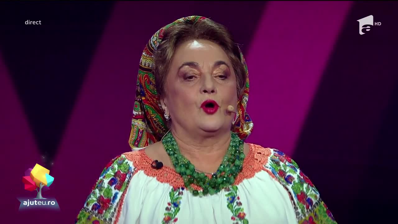 Laura Lavric, moment de stand-up comedy în fața juraților iUmor. Artista a îndeplinit dorința Elisei Popovici în gala Ajut eu!