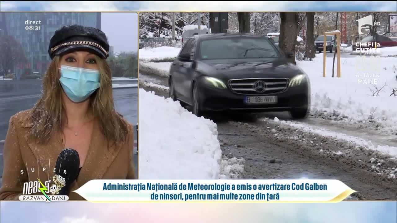Ninsori &icirc;n ultima zi de toamnă. Urmează zile cu frig pronunțat