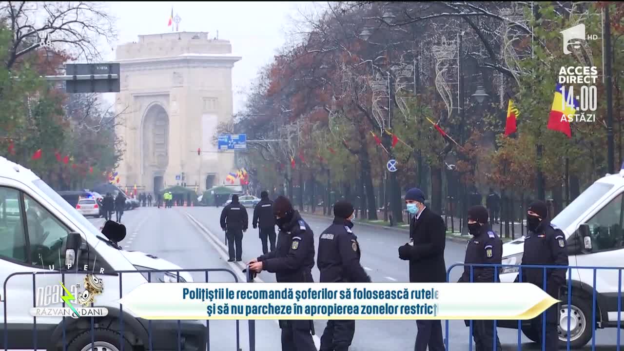 Restricții de circulație de Ziua Națională a Rom&acirc;niei