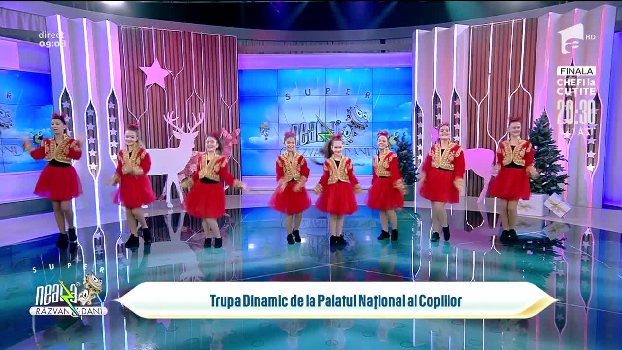 Trupa Dinamic de la Palatul Național al Copiilor, face show &icirc;n platoul de la Neatza cu Răzvan și Dani