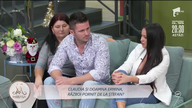 Claudia și Doamna Ermina, război pornit de la Ștefan