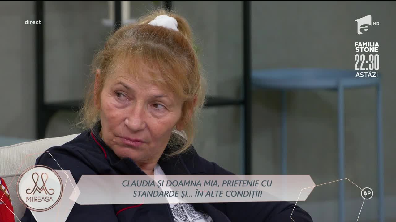 Doamna Mia către Claudia: "Nu ai demnitate!"