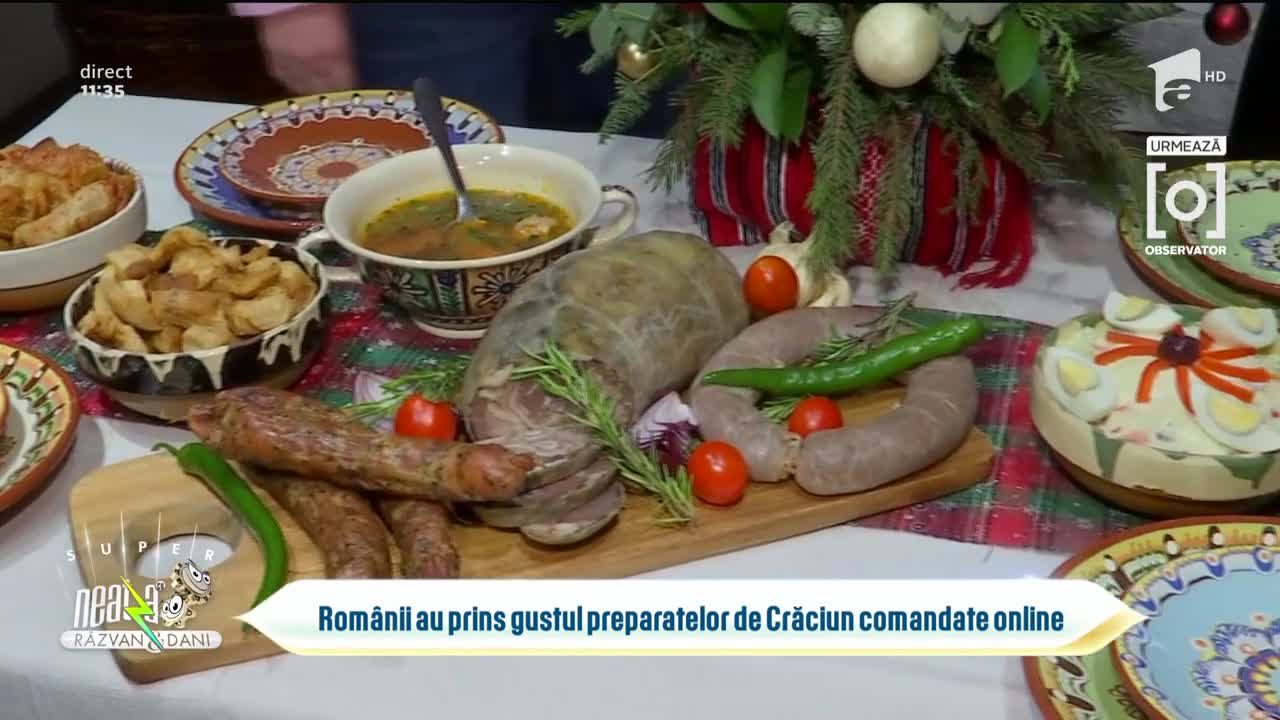 Comenzile de m&acirc;ncare online, &icirc;n crește. Meniuri de Crăciun pentru toate gusturile