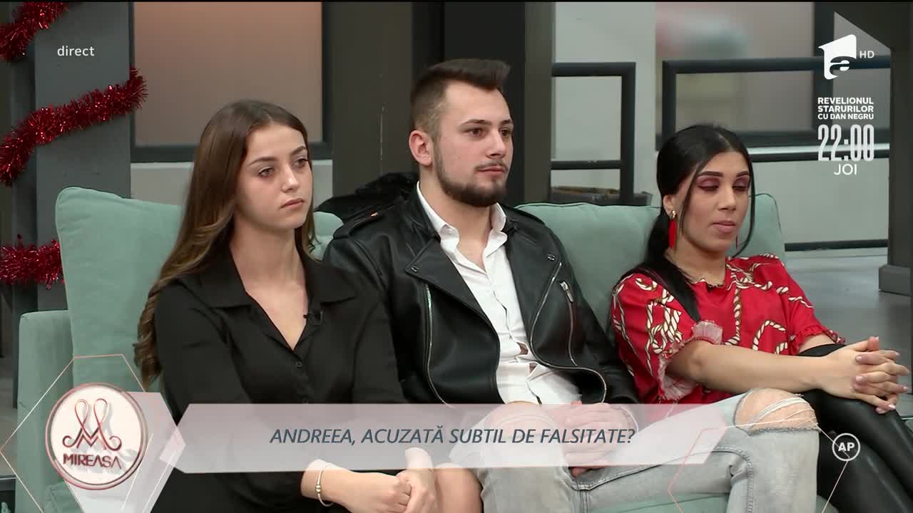 Andreea, supusă &icirc;ntrebărilor concurenților mai vechi din casa Mireasa