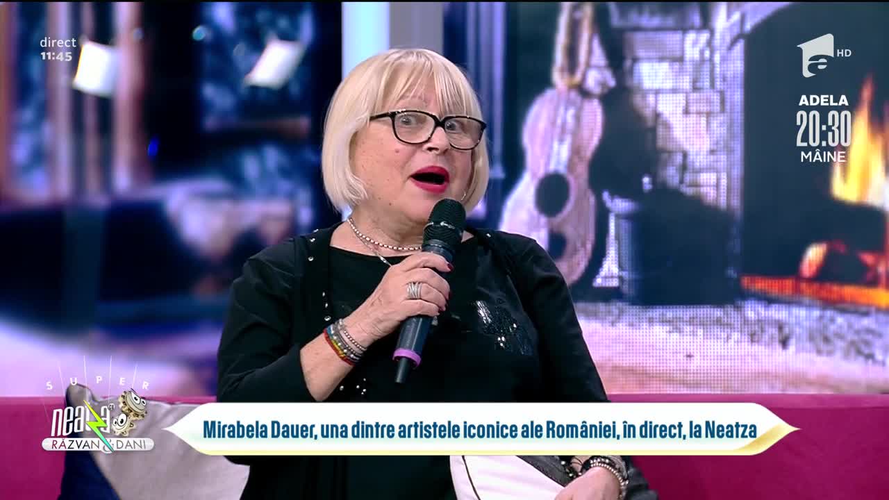 Mirabela Dauer, una dintre artistele iconice ale Rom&acirc;niei, &icirc;n direct, la Neatza