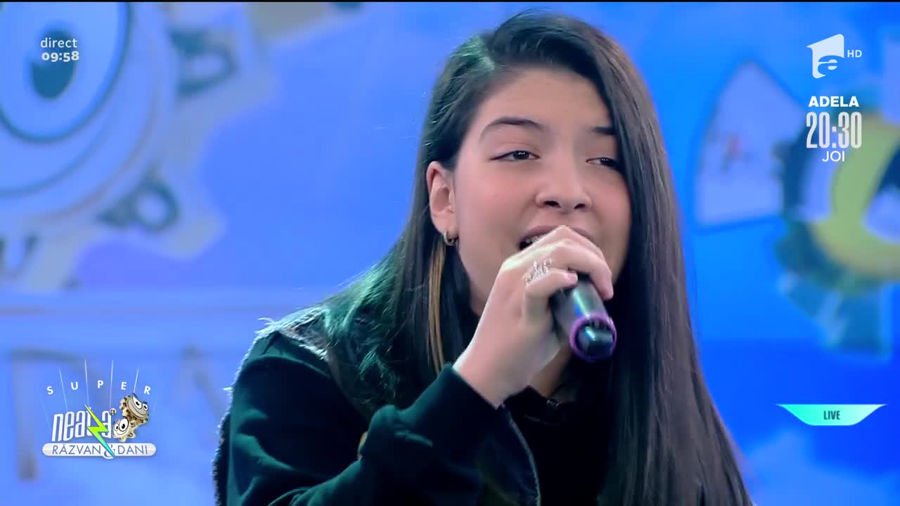 Roberta Porumboiu c&acirc;ntă piesa I am Changing, la Neatza cu Răzvan și Dani