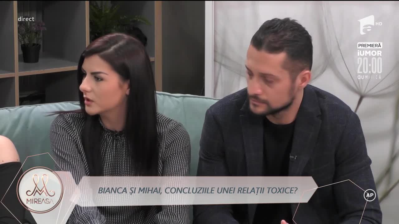 Bianca și Mihai, replici acide și păreri &icirc;n contradictoriu: Mă culc tristă din cauza ta!