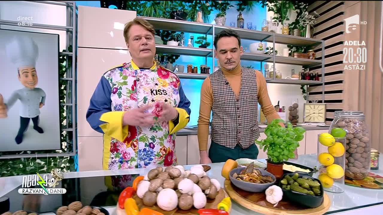 Ciuperci &icirc;ndrăgostite, rețeta lui Vlăduț de la Neatza cu Răzvan şi Dani