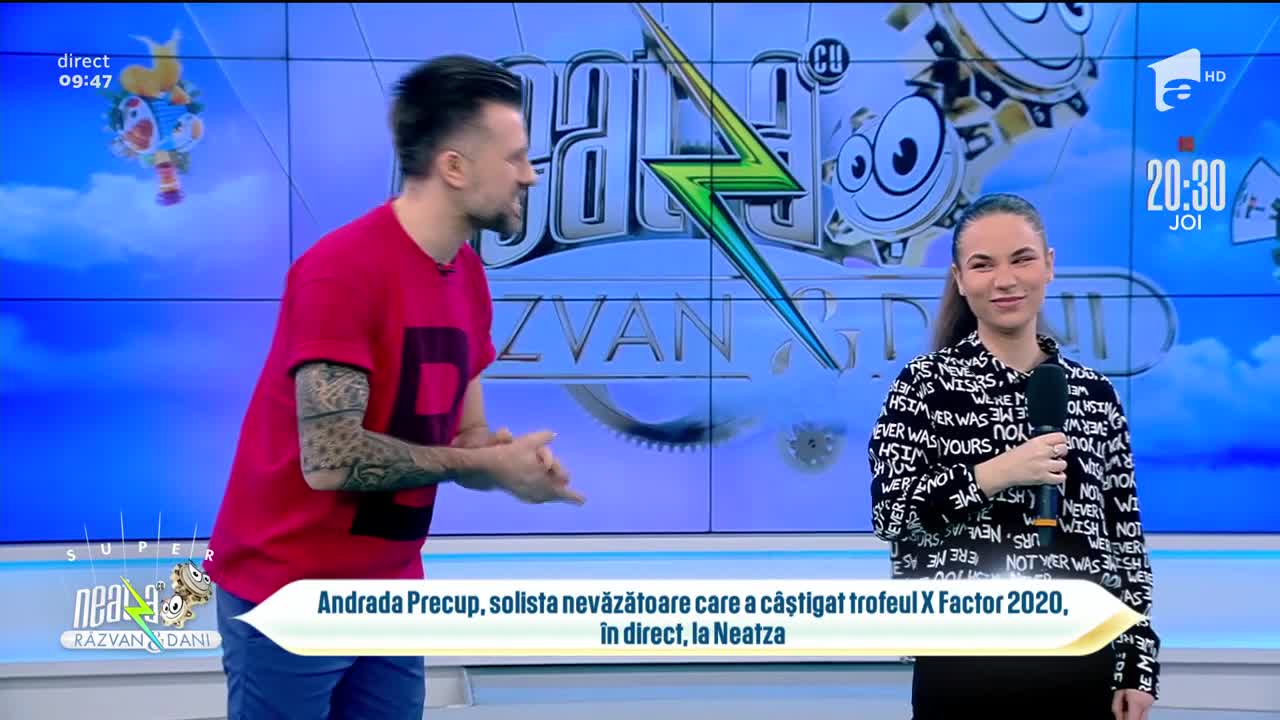 Andrada Precup, &icirc;n direct, la Neatza: "Urmează să scot un single"
