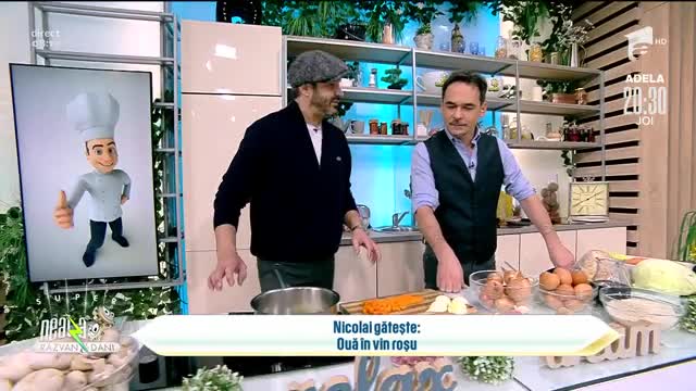 Ouă &icirc;n vin roșu, rețeta lui Chef Nicolai Tand