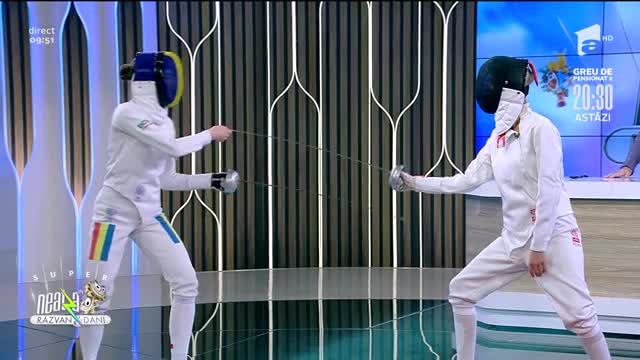 Super demonstrație de scrimă cu Amalia Tamara și Alexandra Predescu, &icirc;n direct, la Neatza