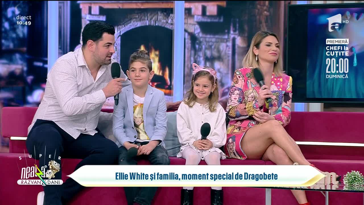 Ellie White și familia, moment special de Dragobete: Ne-am cunoscut pe un site de socializare