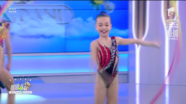 Demonstrație de gimnastică ritmică, la Super Neatza