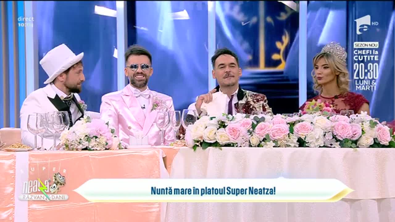 Florin Ristei și Ramona Olaru fac nuntă mare în platoul Neatza! Moment super amuzant