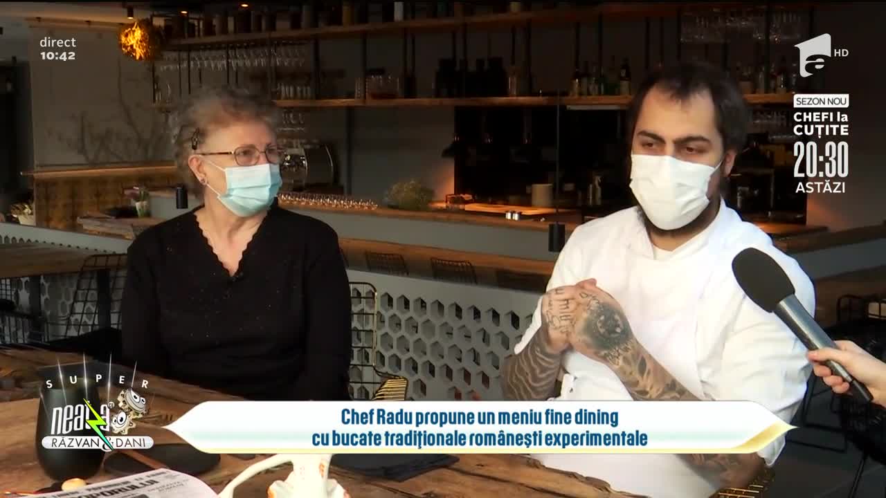Meniu fine dining cu bucate tradiționale rom&acirc;nești