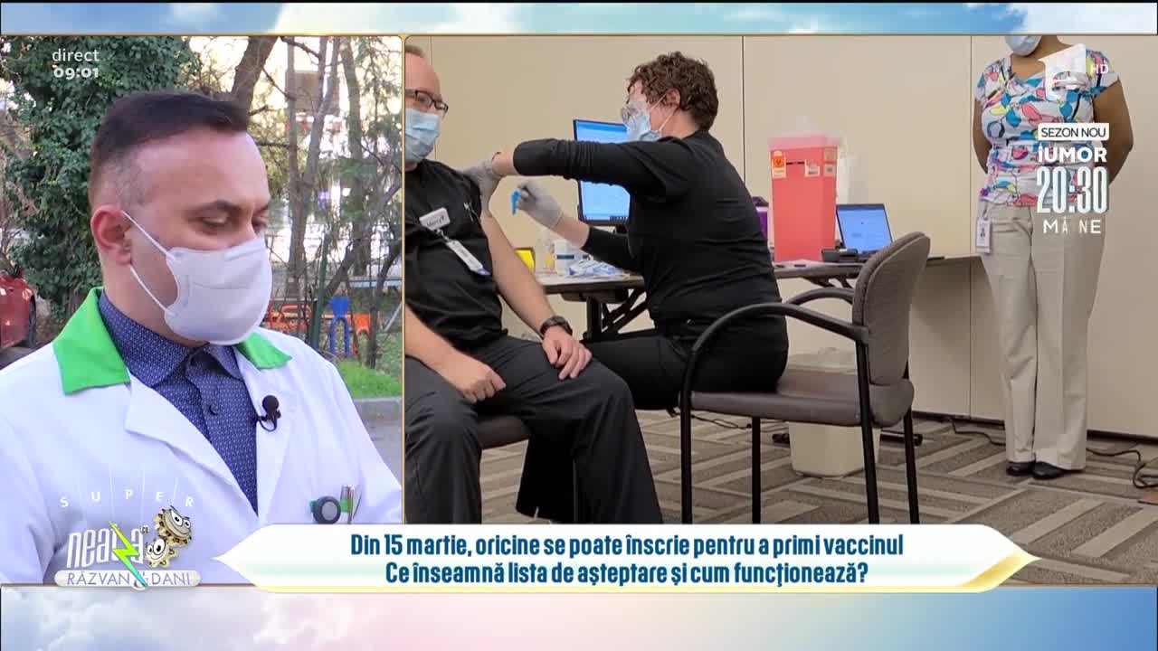 Din 15 martie, orcine se poate &icirc;nscrie pentru a primi vaccinul