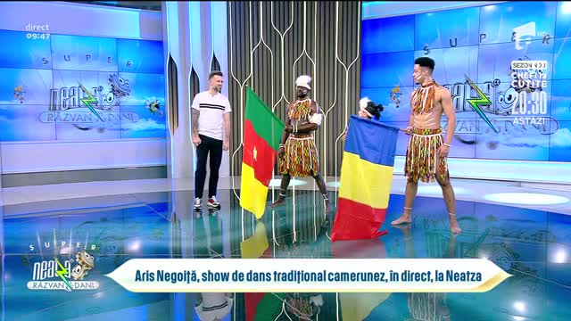 Aris Negoiță, show de dans tradițional camerunez, &icirc;n direct, la Neatza