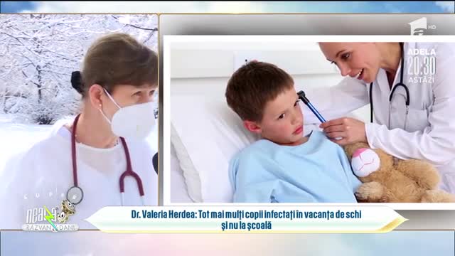 Tot mai mulți copii infectați &icirc;n vacanța de schi și nu la școală