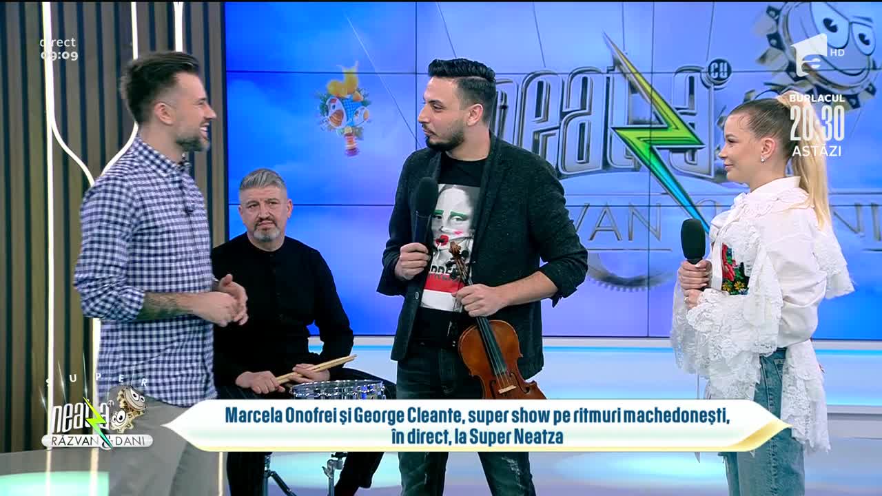 Marcela Onofrei și George Cleante, super colaj muzical, la Neatza!