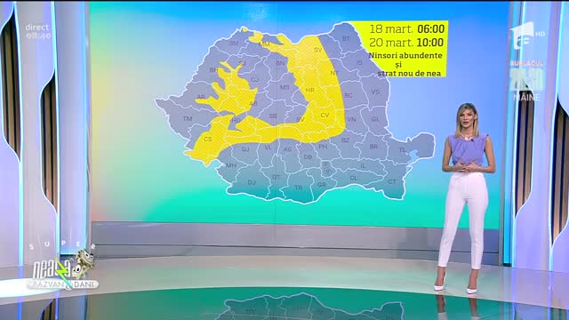 Prognoza Meteo, 18 martie 2021. Vremea se menține rece și mohorâtă