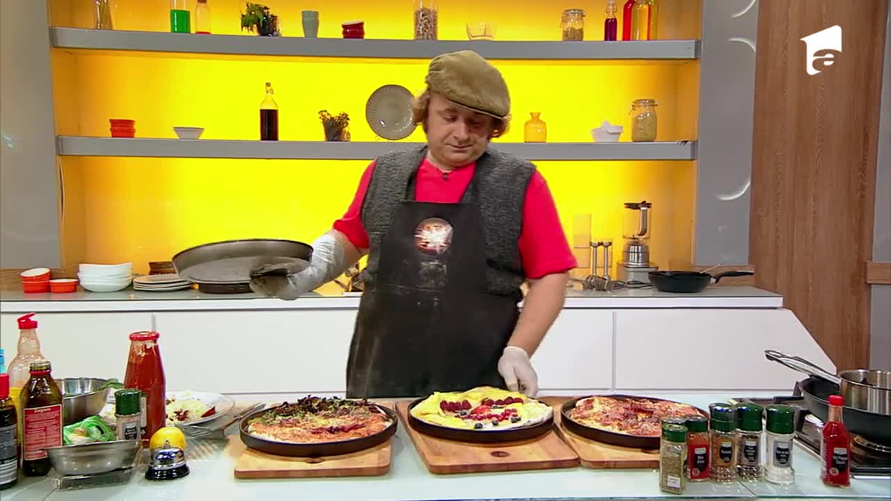 Pizza-portret! Chipurile lui Bontea, Scărlătescu și Dumitrescu, ”desenate” pe pizza cu ingrediente speciale