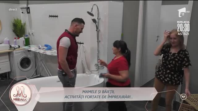 Mamele &icirc;n vizită la băieți! Au venit să le facă curat