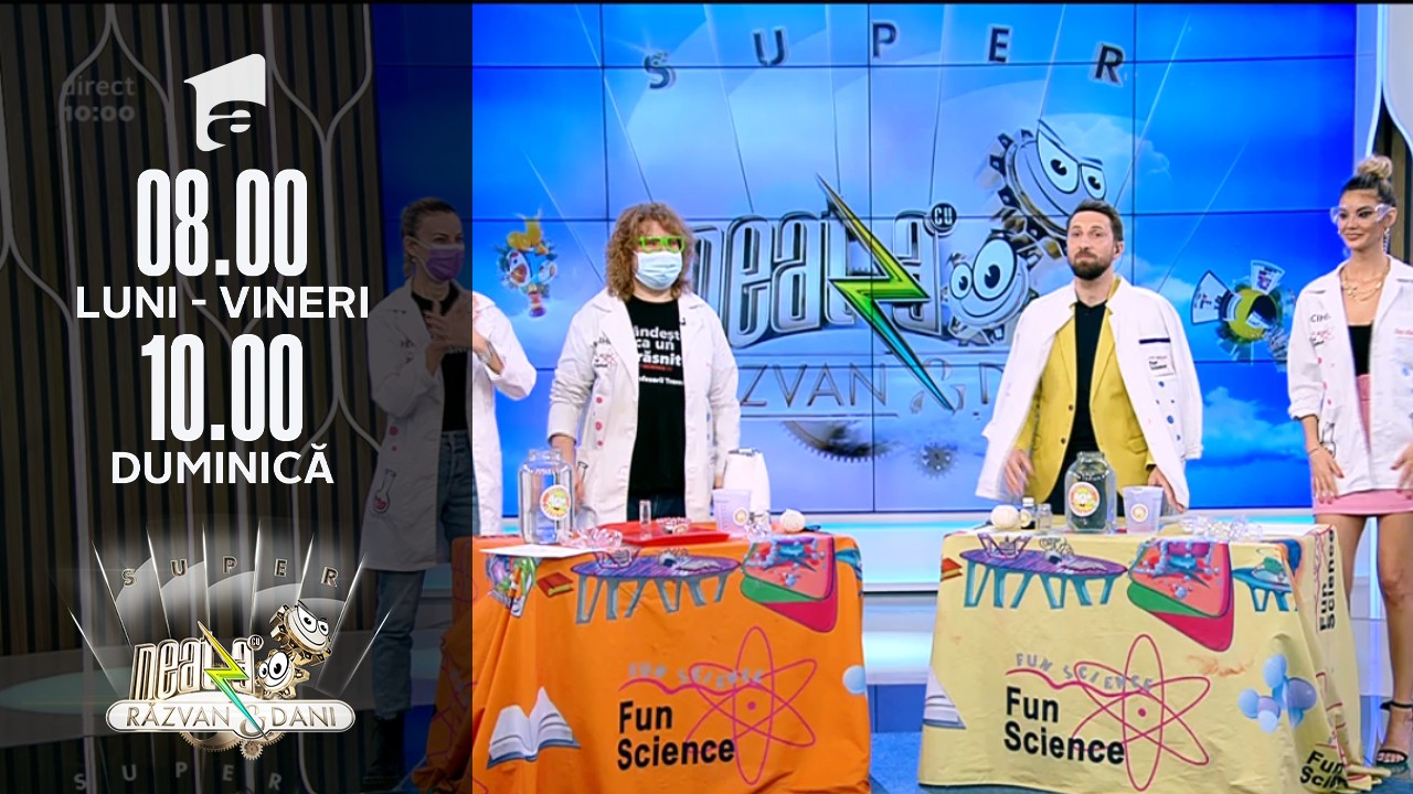 Profesorii Trăsniți, experimente inedite și distractive, &icirc;n platoul de la Neatza