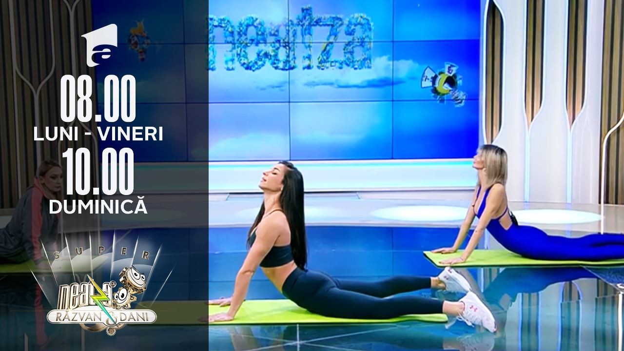 Antrenament care te ajută să crești în înălțime. Fitness cu Diana Stejereanu