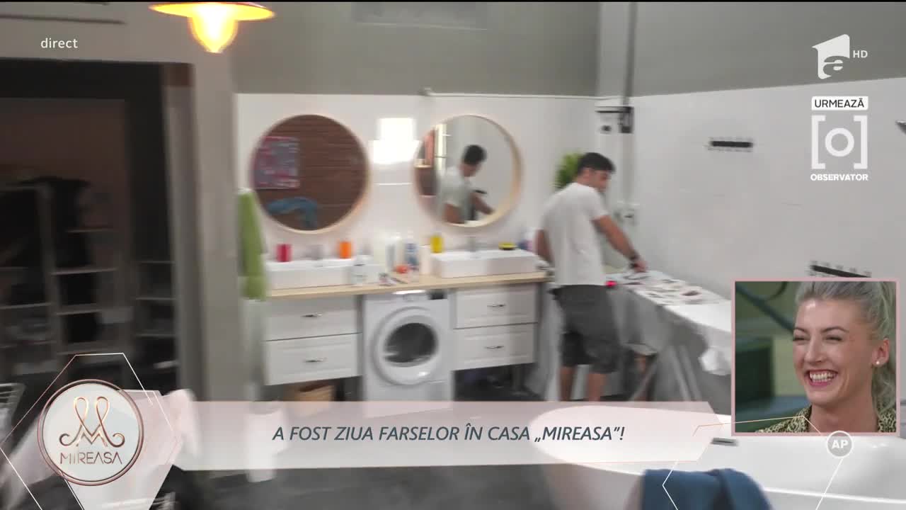 Farse de 1 aprilie &icirc;n casa Mireasa! Cine a pus făină &icirc;n uscătorul de păr?