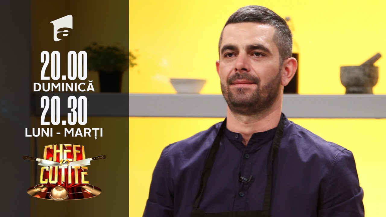 Arvinte Florin, brancardier, gătește la Chefi la cuțite