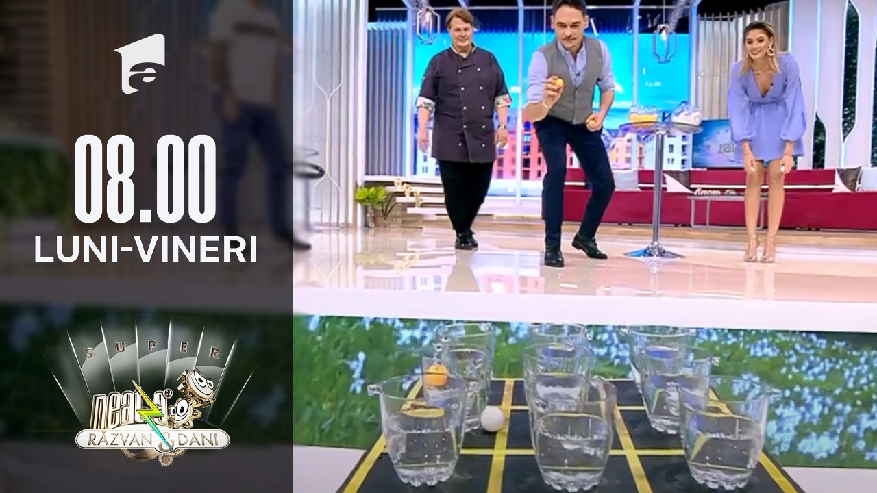 Jocul X și 0 cu bile de ping-pong! Super provocare, la Super Neatza