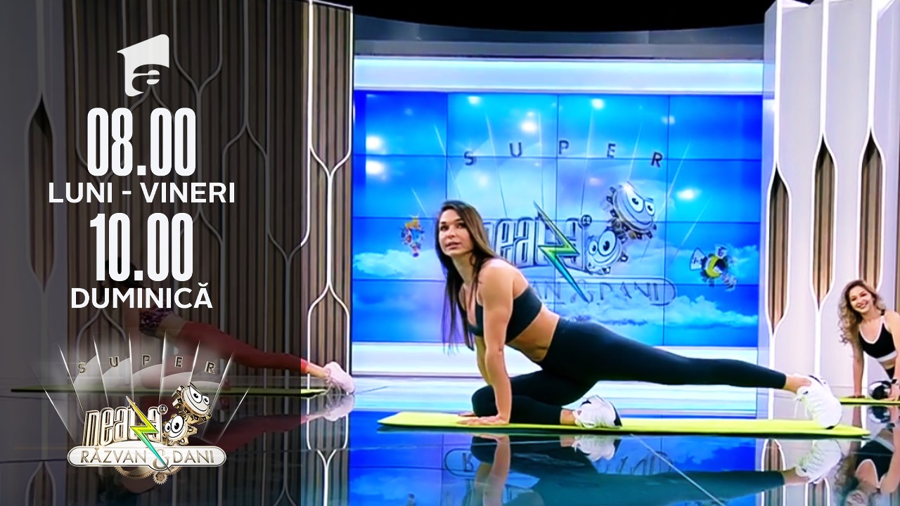 Cel mai bun exercițiu de stretching. Fitness cu Diana Stejereanu