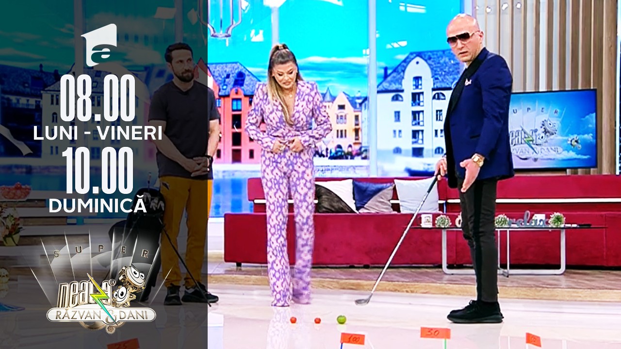 Golf cu ouă! Loredana și Costi Ioniță, super provocare la Neatza!