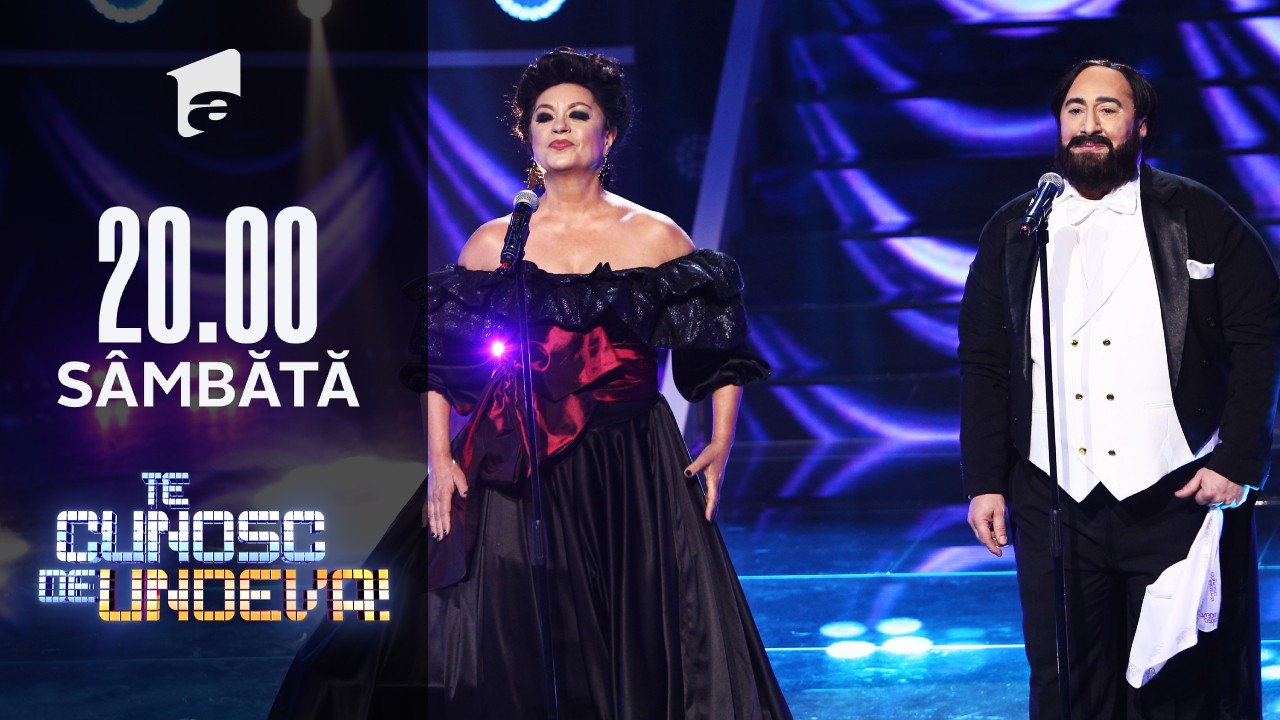 Adriana Trandafir și Romică Ţociu s-au transformat în Leontina Văduva & Luciano Pavarotti - La Traviata - Brindisi