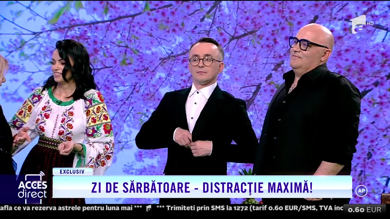 Zi de sărbătoare la Acces Direct! Interpreţii de muzică populară s-au întrecut în ciocnit ouă!