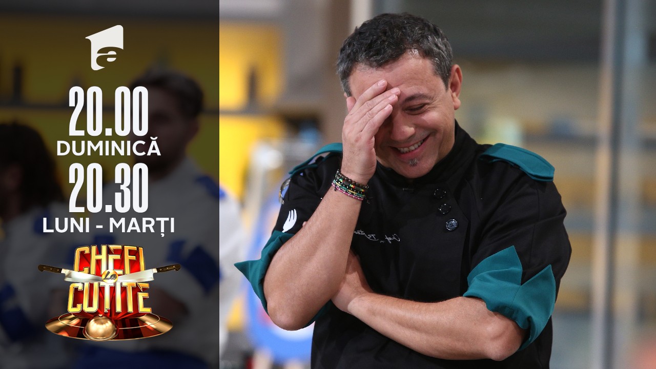 Emoții la bandă Chefi la cuțite! Chef Sorin Bontea: "Nici nu mă mai uit"