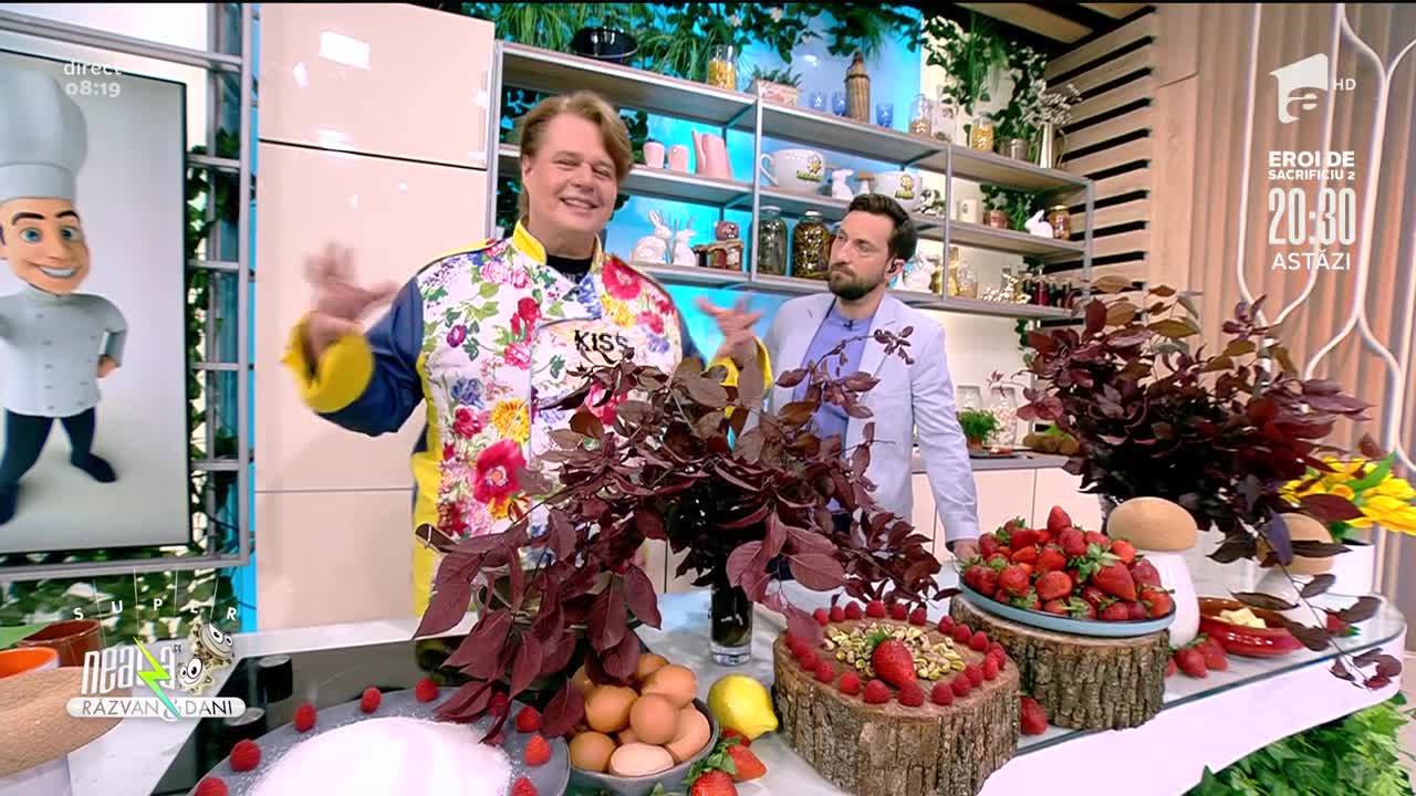 Coșulețe cu spumă de căpșuni, rețeta lui Vlăduț de la Neatza cu Răzvan și Dani