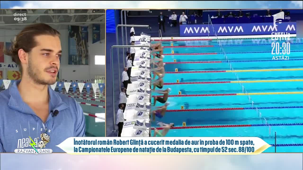 Robert Glinţă, cel mai bun &icirc;notător rom&acirc;n, la Neatza! A obţinut prima medalie de aur pentru Rom&acirc;nia după 17 ani!