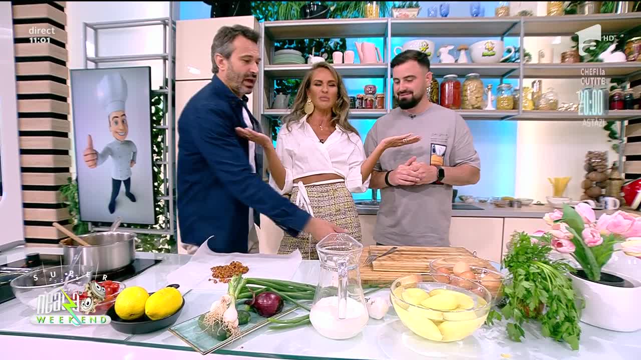 Nicolai Tand și Cătălin Rizea fac echipă la Neatza de Weekend. Ce au gătit