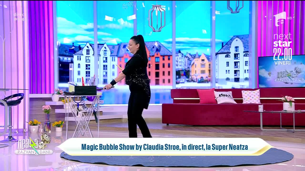 Magic Bubble Show by Claudia Stroe, &icirc;n platoul de la Super Neatza