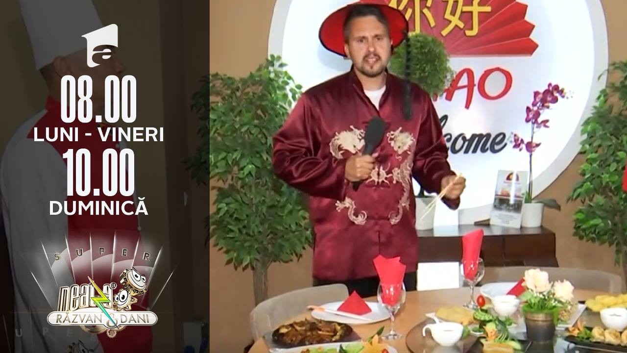 Duță &icirc;nvață să gătească m&acirc;ncare chinezească