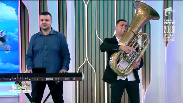Relu și The Zuralia Orchestra, spectacol muzical &icirc;n platoul de la Neatza cu Răzvan și Dani