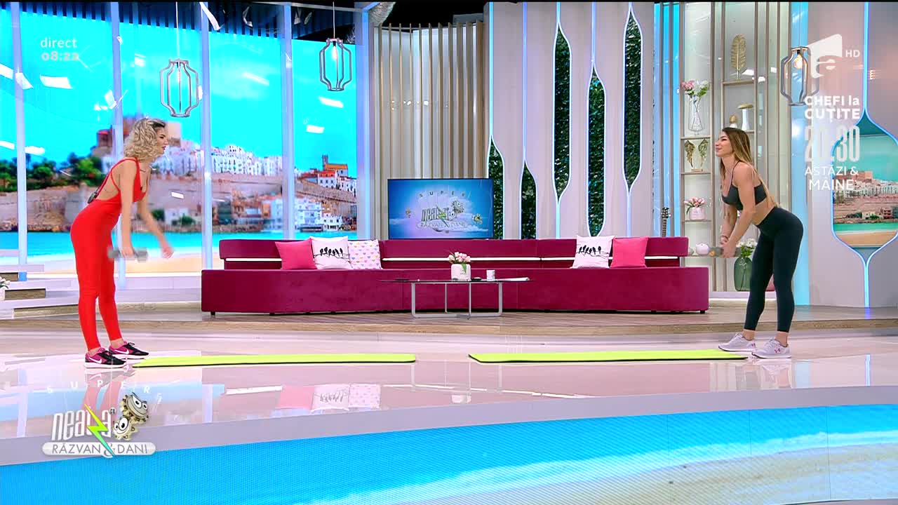 Antrenament pentru partea superioară a corpului. Fitness cu Diana Stejereanu