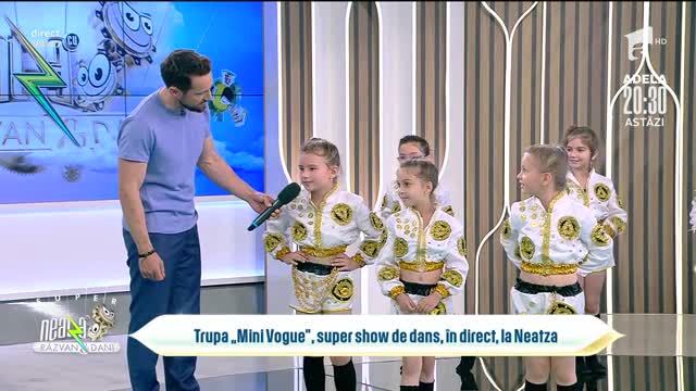 Mini Vogue, spectacol senzațional &icirc;n platoul de la Neatza cu Răzvan și Dani