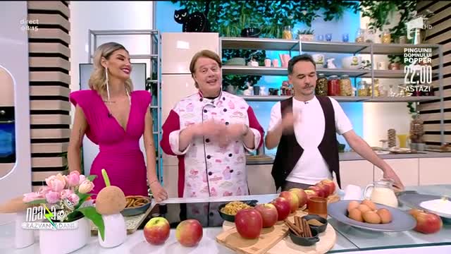 Ștrudel de mere cu sos și &icirc;nghețată de vanilie, rețeta lui Vlăduț de la Neatza cu Răzvan și Dani