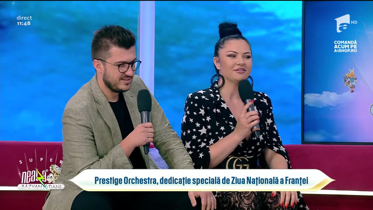 Super Neatza, 14 iulie 2021. Prestige Orchestra cântă piesa Les Champs-Elysees