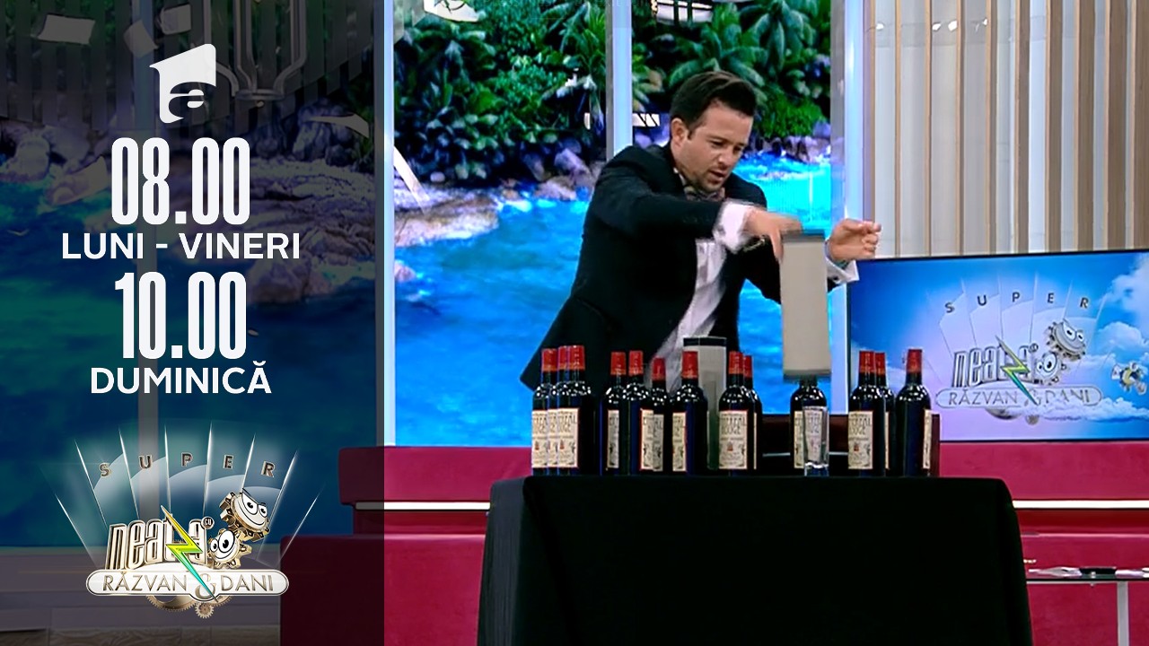 Super Neatza, 16 iulie 2021. Somelierul-Iluzionist Robert Tudor, super show de magie și comedie