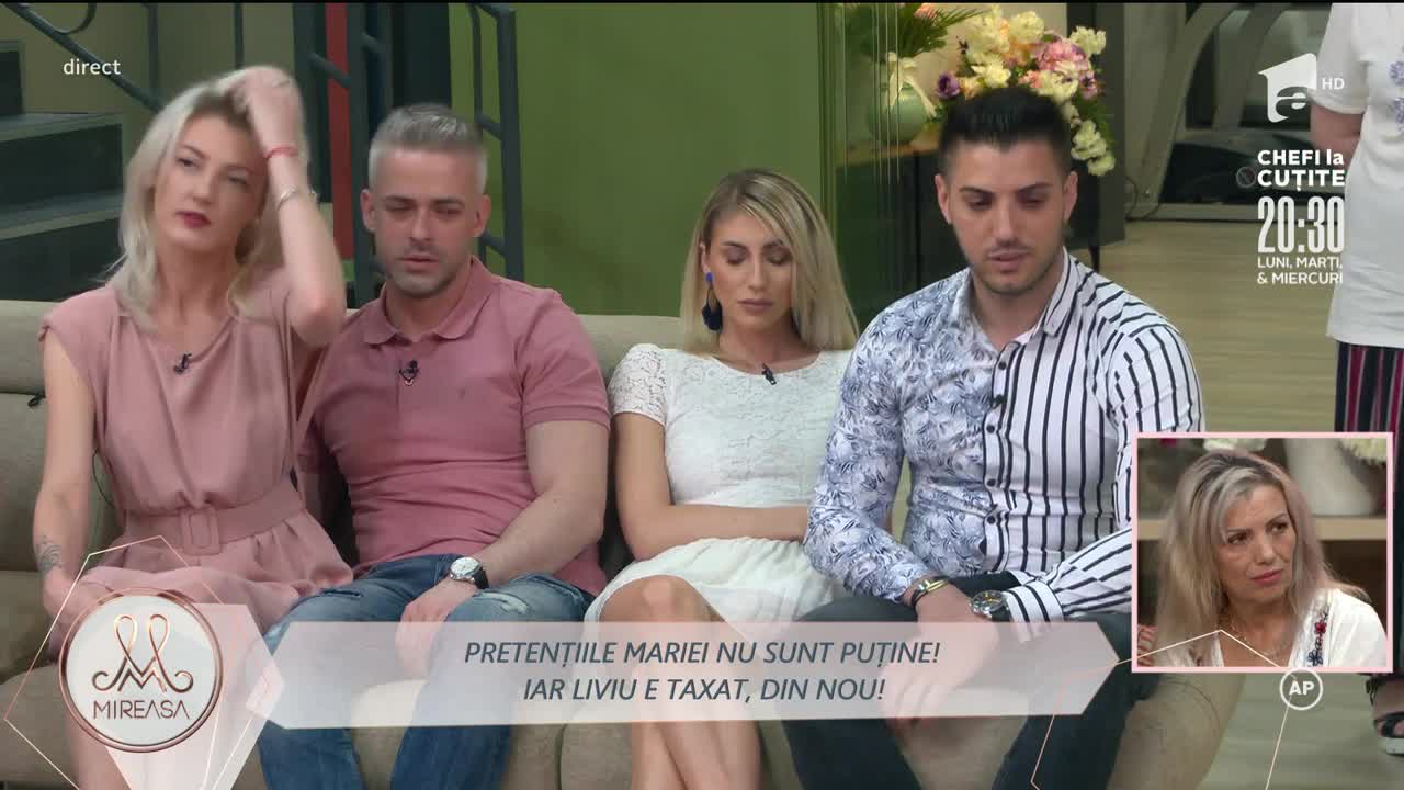 Mireasa, 27 iulie 2021, sezonul 3. Maria s-a supărat pe Liviu: Nu e gelozie, e lipsă de bun simț!