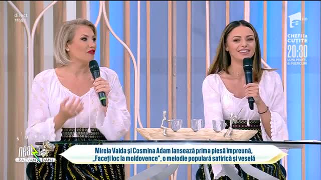 Super Neatza, 27 iulie 2021. Mirela Vaida și Cosmina Adam lansează melodia ”Faceți loc la moldovence”