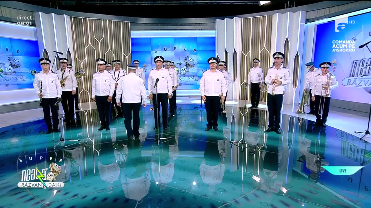 Super Neatza, 29 iulie 2021. Fanfara Jandarmeriei Române intonează Imnul Național: Deșteaptă-te, române!